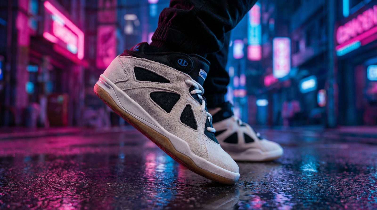 Sneaker Bad Bunny x adidas Badbo 1.0 Rise en gros plan, au style moderne urbain